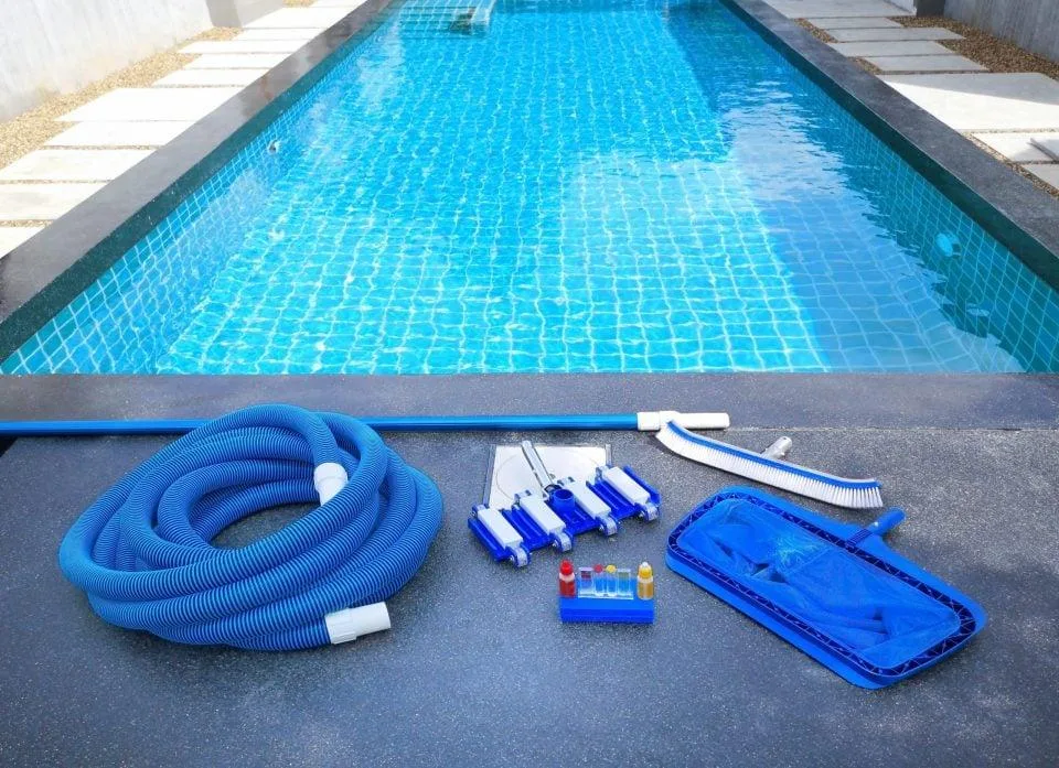 Blue waves pool cleaning